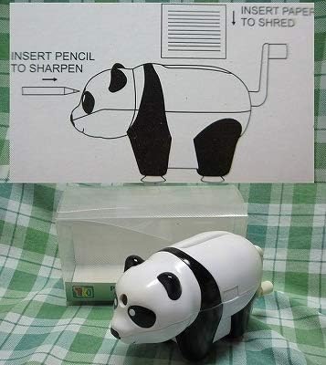 鉛筆削り 手動式ミニシュレッダー付き 文房具 パンダ シャープナー 吸盤付き おもしろ雑貨 17 ビンテージ品 B0855dnjwg 4 029円 人気海外一番 100 品質保証 全品送料無料 即日出荷 Sale開催中