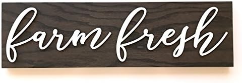 Farm Fresh Farmhouse Sign Made of Wood.