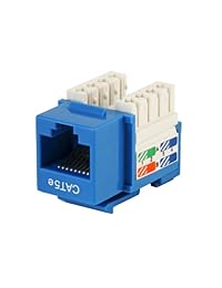 Monoprice Punch Down Keystone Jack Cat5e (105371), Azul
