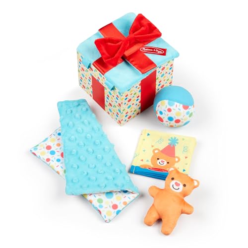 Melissa & Doug Surprise Gift Box Infant Toy| Developmental Toy for Toddlers | Sensory Toys for Children | 0+ | Gift for Baby Boys or Baby Girls - FSC Certified