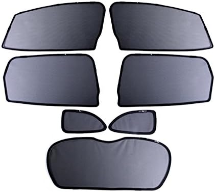 Amazon ウェイク La700s La710s メッシュシェード メッシュカーテン 日よけ 7枚 インテリア 遮光カーテン 内装品 紫外線 Uvカット 換気 車用 内装 パーツ 運転席 助手席 サンシェード 車 バイク