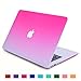 TXEsign Fade to White Matte Carrying Hard Shell Case for MacBook Air 13.3” A1466 & A1369 (Hot Pink)