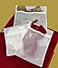 SimpleClassix Deluxe Lingerie Laundry Bags for Delicates (Set of 3), Zippered, Fine Mesh with Hanging Loops, White