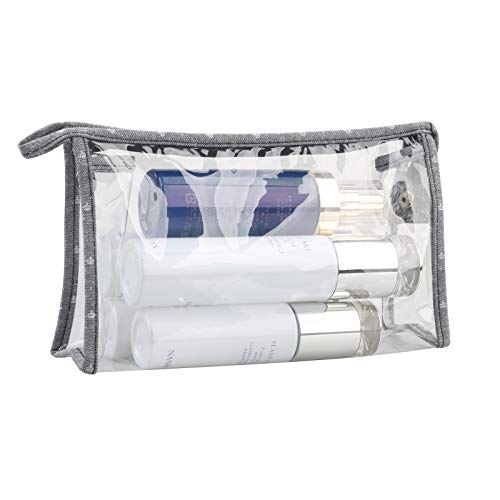 3 Pieces Small Makeup Bags for Purse, Travel Clear Cosmetic Bag, Small Pouches Toiletry Bag (Grey) 3 3 Pieces Small Makeup Bags for Purse, Travel Clear Cosmetic Bag, Small Pouches Toiletry Bag (Grey)