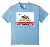 Kids Souvenir Sacramento California T-Shirt 10 Baby Blue
