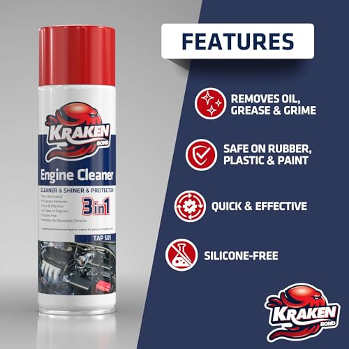 KRAKEN BOND Engine Cleaner Spray - (2x12.3 fl. Oz) Engine Degreaser for photo 8