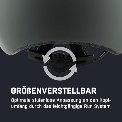 HAARLEM, Casco da Bicicletta Unisex Adulto, Coffee-Grey Matt, 52-57 cm