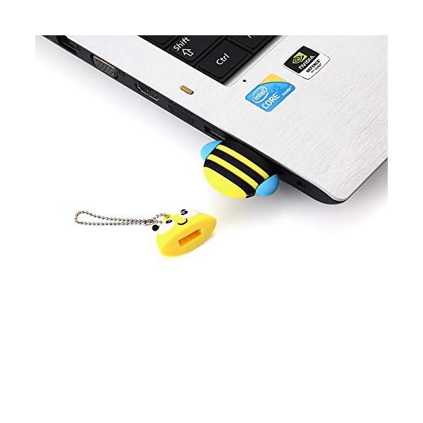 Garrulax USB Stick, Premium USB 2.0, High Speed Cute Tier Niedliches Silikon 8GB / 16GB / 32GB USB-Flash-Laufwerk Wasserdicht Memory Stick Speicherstick – Bild 6