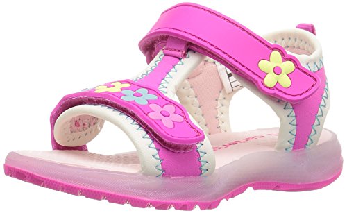 Carter s chelsea girl s light-up sandal, pink, 10 m us …