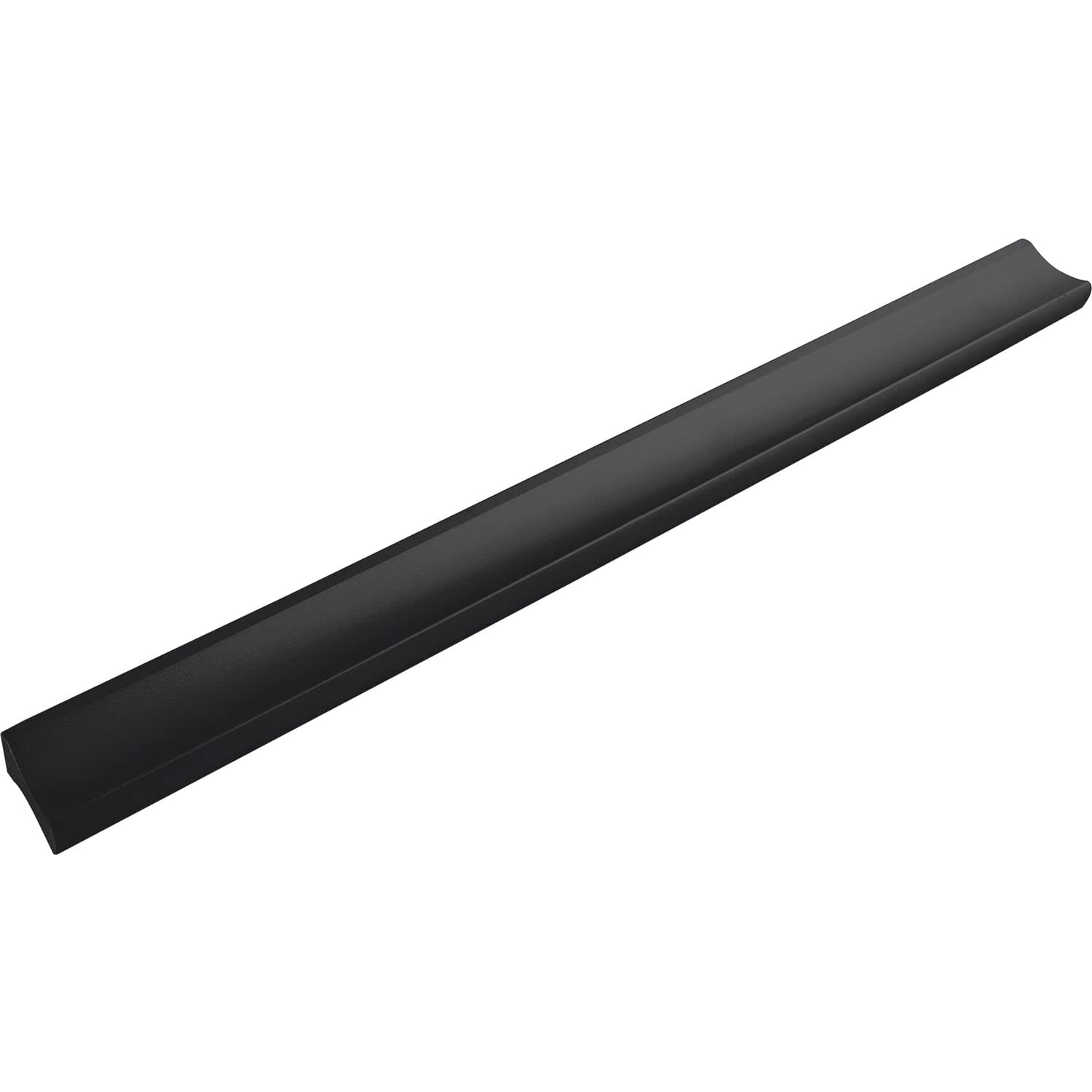 ALLES IM GRIFF Alto LA Furniture Handle 192 mm Flat Drawer Handle Width 230 mm Ideal Drawers Aluminium Black Matt