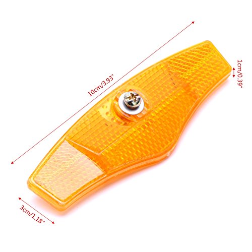 ADSRO Bicycle Wheel Reflector Safety Spoke Reflective Bike Taillights Vintage Film Warning Bike Parts size 10pcs (Green)