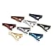 Zysta 8PCS Exquisite Boys Skinny Ties Bar Men Mini Tie Clips Set Multiple Colors Stainless Steel Formal Dress Shirts Necktie Pinch Tack 1 1/3 inch + Gift Box