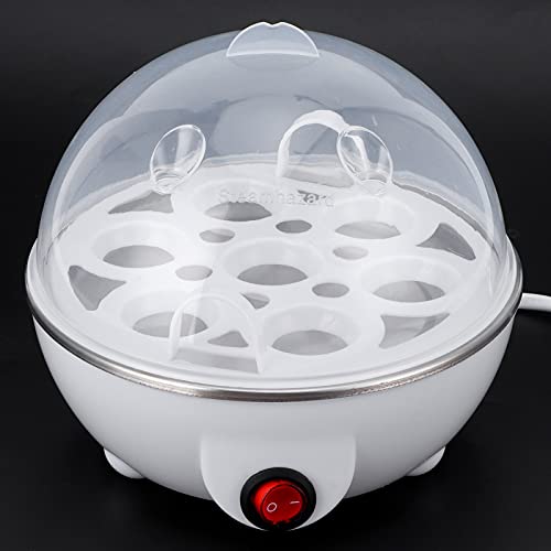 Cocedor de Huevos Eléctrico, 350 W, Mini Cocedor de Huevos Multifuncional, Vaporizador, Cazador Furtivo, Hervidor de Huevos Eléctrico para Uso en la Cocina, Cocedor de Huevos