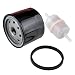 Harbot 12 050 01-S 12 050 01 Oil Filter with 24 050 02-S Fuel Filter for Kohler CH18 CH20 CH22 CH23 CH25 CV18 CV20 CV22 CV23 CV25 Engine John Deere GY20577 AM125424 Lawn Mower primary