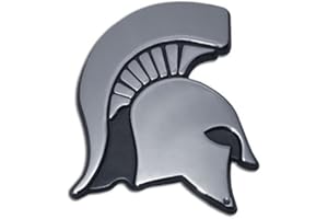 Elektroplate Michigan State University Spartan Head Logo Chrome Plated Premium Metal Car Truck Motorcycle NCAA College Emblem