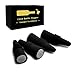 Yougoals Silicone Wine Bottle Stopper for Wine Beverage Soda Beer, Reusable Wine Stopper, Beverage Bottle Stoppers, Gifts for Wine Lovers, Man, Women(Black 4PK)