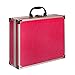IQ Toys Pretend Play Makeup Cosmetic Set for Princess Girls in Sturdy Hot Pink Case with Built in Lights and Mirror, Non-Toxic, Washable Makeup Kit