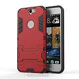HTC One A9 Case, Cocomii Iron Man Armor NEW [Heavy Duty] Premium Tactical Grip Kickstand Shockproof Hard Bumper Shell [Military Defender] Full Body Dual Layer Rugged Cover (Red)