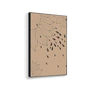 Framed Canvas Wall Art for Living Room, Bedroom Chinese Ink Birds and Flowers Canvas Prints for Home Decoration Ready to Hanging - 16x24 inches
