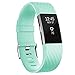 Vancle Bands for Fitbit Charge 2 Special Edition, Adjustable Replacement Accessory Sport Wrist Band (No Tracker), Teal, Large