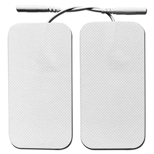 TENS Unit Electrodes Replacement Pads 10Pcs 2"x 4" Large Rectangular