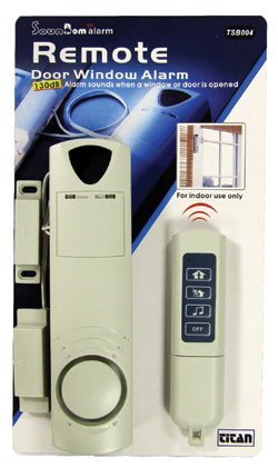 M9G- DIY WIRELESS GARDEN, SHED, DRIVEWAY, GARAGE, OUTBUILDING BURGLAR SECURITY ALARM INDOOR REMOTE DOOR / WINDOW CONTACT SECURITY ALARM WITH C/W REMOTE CONTROL