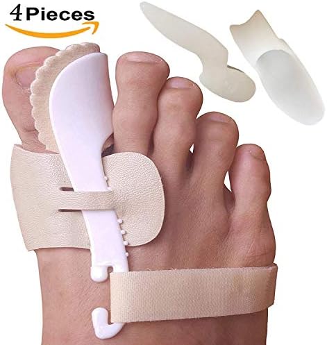 Bunion Corrector and Bunion Relief Sleeve with Gel Bunion Pads Toe separators Cushion Bunion Protector - Fight Bunions, Hallux Valgus Correction & More! Foot Pain Relief