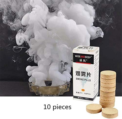 Enjoyyouselves White Smoke Cake Pills Smoke Effect Display Film Television Coloured Smoke Maker Bomb Pellet Video Photography Props Fireworks