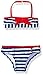 Jantzen Girls Bikini Swimsuit, Nautical Stripe, 14