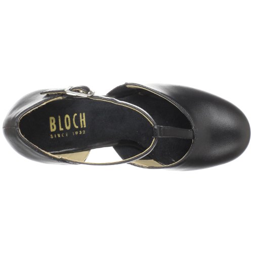 Bloch womens Splitflex Tstrap Character dance shoes, Black, 9.5 US