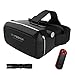 YSSHUI Headset with Control Cardboard Virtual Reality Mobile Phone 3D Movies Games with Resin Lens for 4.7-6.0 Inch Cellphone