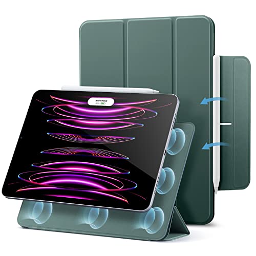 ESR für iPad Pro 12,9 Zoll Hülle 2022/2021/2020 (6./5./4. Generation), iPad Air 13 Zoll M3/M2 (2025/2024) Hülle, Starke Magnetbefestigung, Trifold Stä