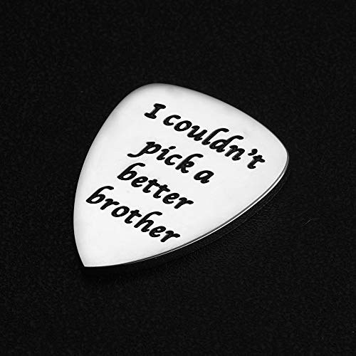 I Couldn't Pick A Better Brother Guitar Picks, Unique Birthday Gift for Musician Brother Guitar Pick - Thumbnail 2