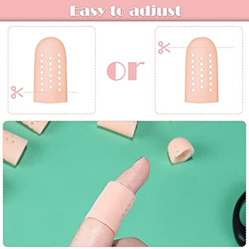 20 Pieces Gel Finger Cots Silicone Finger Protectors Silicone Finger