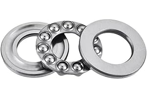 GUSIRUI Thrust Ball Bearings, 2pcs 51101 Plane Axial Ball Bearing 3-in-1, 12mm x 26mm x 9mm Chrome Steel ABEC3 Single Row Roller