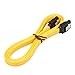 Relper-Lineso 6 Pack 18 Inches SATA III 6.0 Gbps Data Cable with Locking Latch (Yellow)