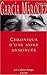 Chronique d'une mort annoncée (Les Cahiers Rouges) (French Edition) by 