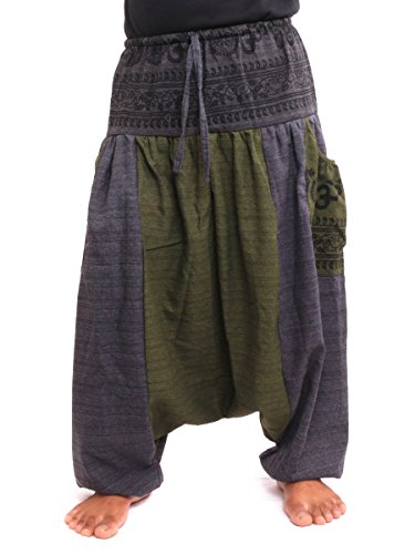 Jing shop harem pants soft cotton mix unixex hippie boho one size…