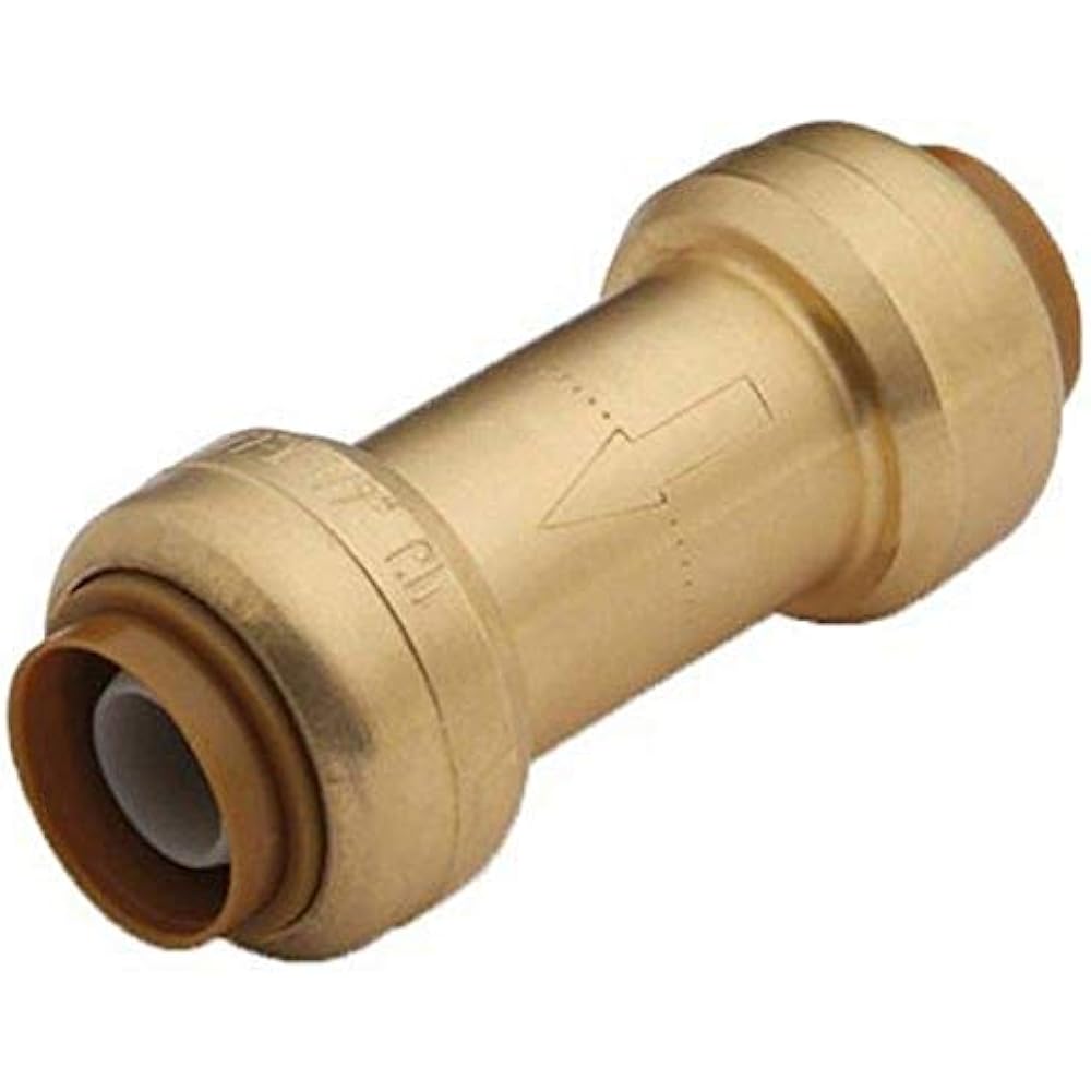 U20080000LFA 1/2 Inch X Brass Check Valve PushtoConnect Copper PEX CPVC eBay