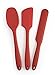 RSVP International Ela's Favorite Silicone Spatula Spoon, Red, 11