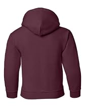 Heavy Blend Youth Hooded Sweatshirt, Color: Maroon, Size: Small