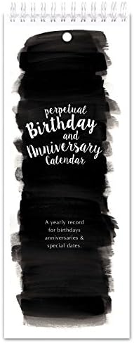 Watercolor Perpetual Birthday &amp; Anniversary Calendar