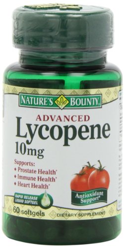 Nature s Bounty Lycopene 10mg, 60 Softgels (Pack of 2)