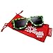 grinderPUNCH KIDS Children's 8-Bit Pixel Retro Novelty Gamer Sunglasses Ages 4+ Green
