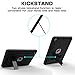 TOPSKY Defender Protective Case for iPad 9.7 2017/2018, Shockproof Three-Layer Case Cover, Black
