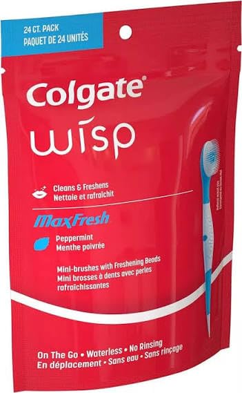 Colgate Optic White Wisp Disposable Mini Toothbrush
