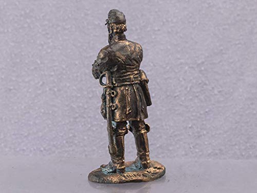 Jackson "Stonewall" Confederate General Civil War in 1865 in the United States. 54mm collectible statue. Copper figur sculpture Gift for man