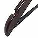 LOHAS Home 16-Pack Cherry Wood Suit Hangers with Non Slip Bar and Precisely Cut Notches - 360 Degree Swivel Chrome Hook - Cherry Finish Super Sturdy
