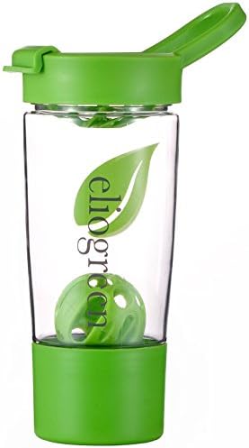 Sport-Mixer, Water Bottle: Simply designed Shaker Bottle; 24oz shaker cup with flip lid. Enhance your protein balance with Eliogreen Blender Bottle now!