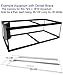 Blue Spotted Glass Canopy for Aquariums with and Without Center Braces, 10 Gallon to 200 Gallon Aquariums (Tank with Center Brace, 72″ L x 18W)thumb 1